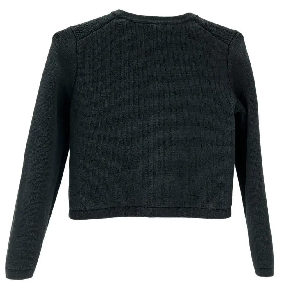 J.Crew Classic Black Emilie Patch-Pocket Cardigan Size XS - Picture 3 of 4